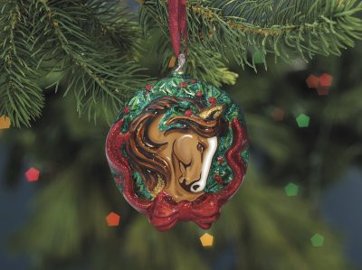 Breyer Horses 2010 Holiday Tis the Season Blown Glass Ornament