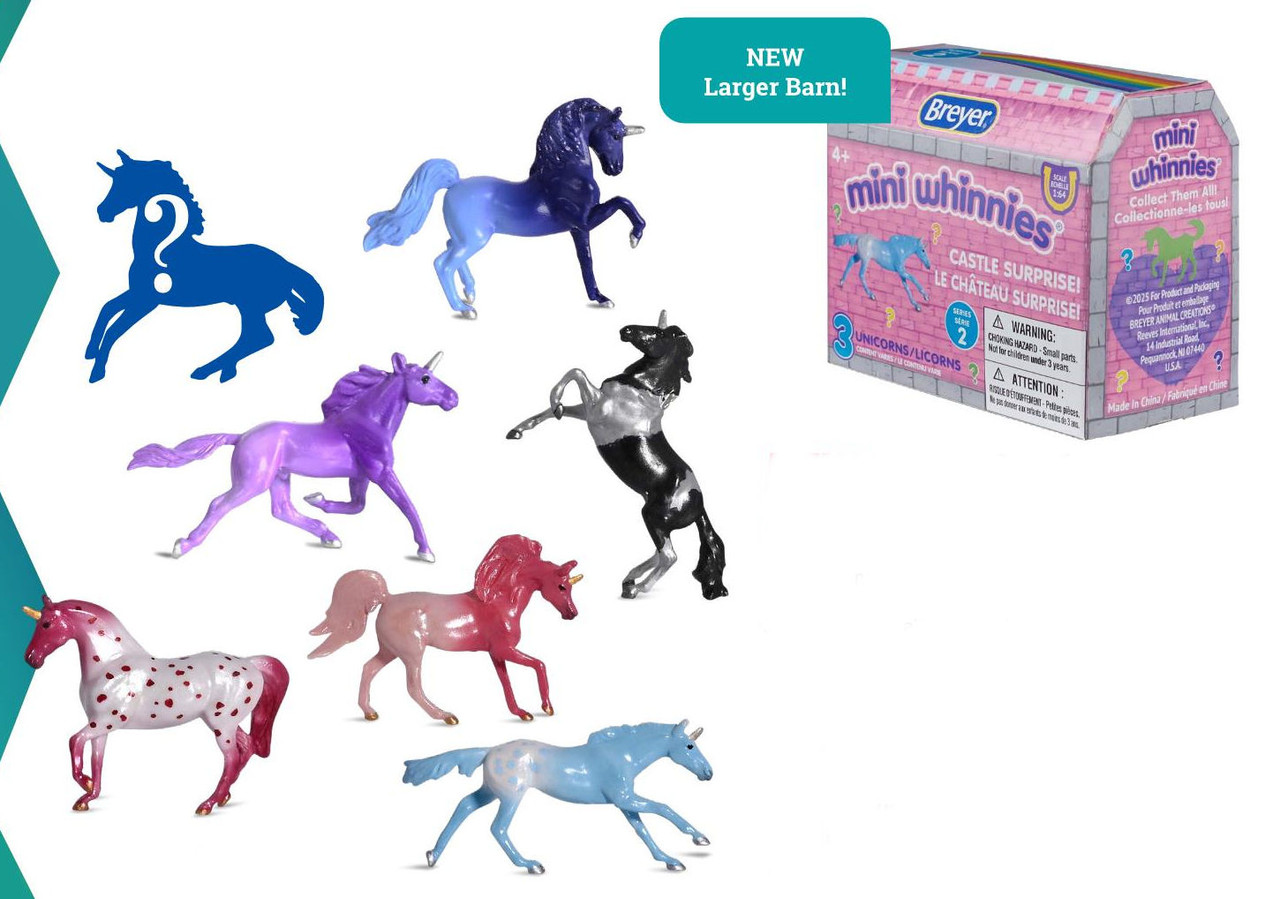 Breyer Horses Mini-Whinnies Unicorn Castle - Series 2 - Golden Oak
