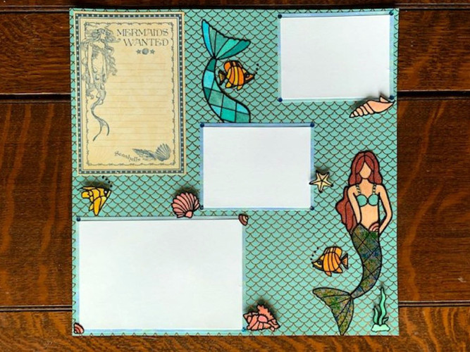 Mermaid Scrapbook Page