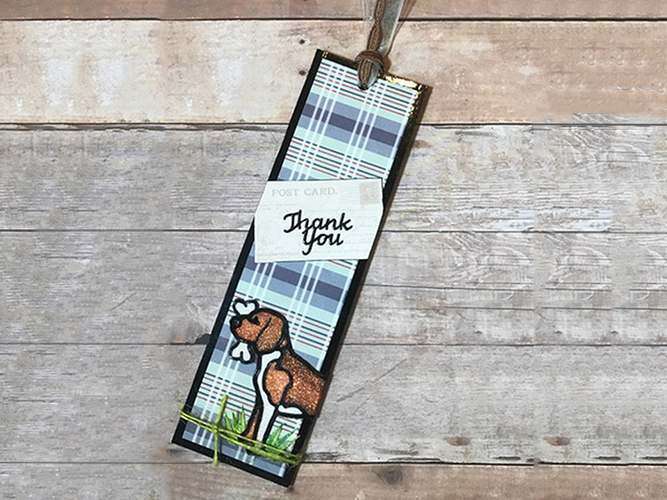 Dog Lover Thank You Bookmark & Gift Card Holder