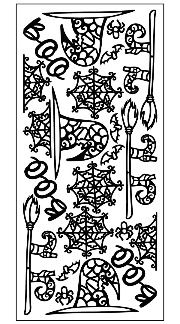 Boo Pumpkin Outline Sticker - Krazy Kreations