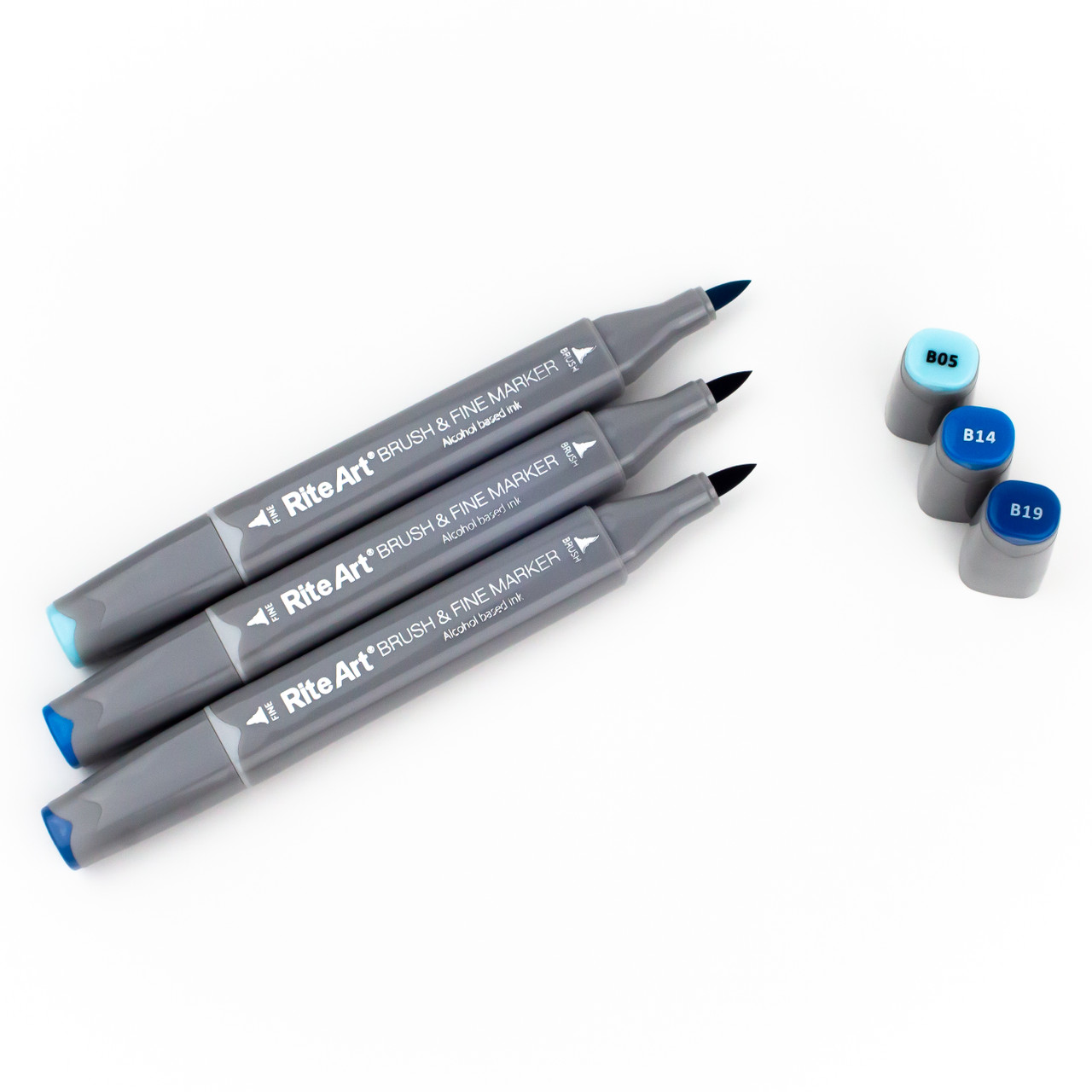 Rite Art Alcohol Marker Set, Blues (3pc)