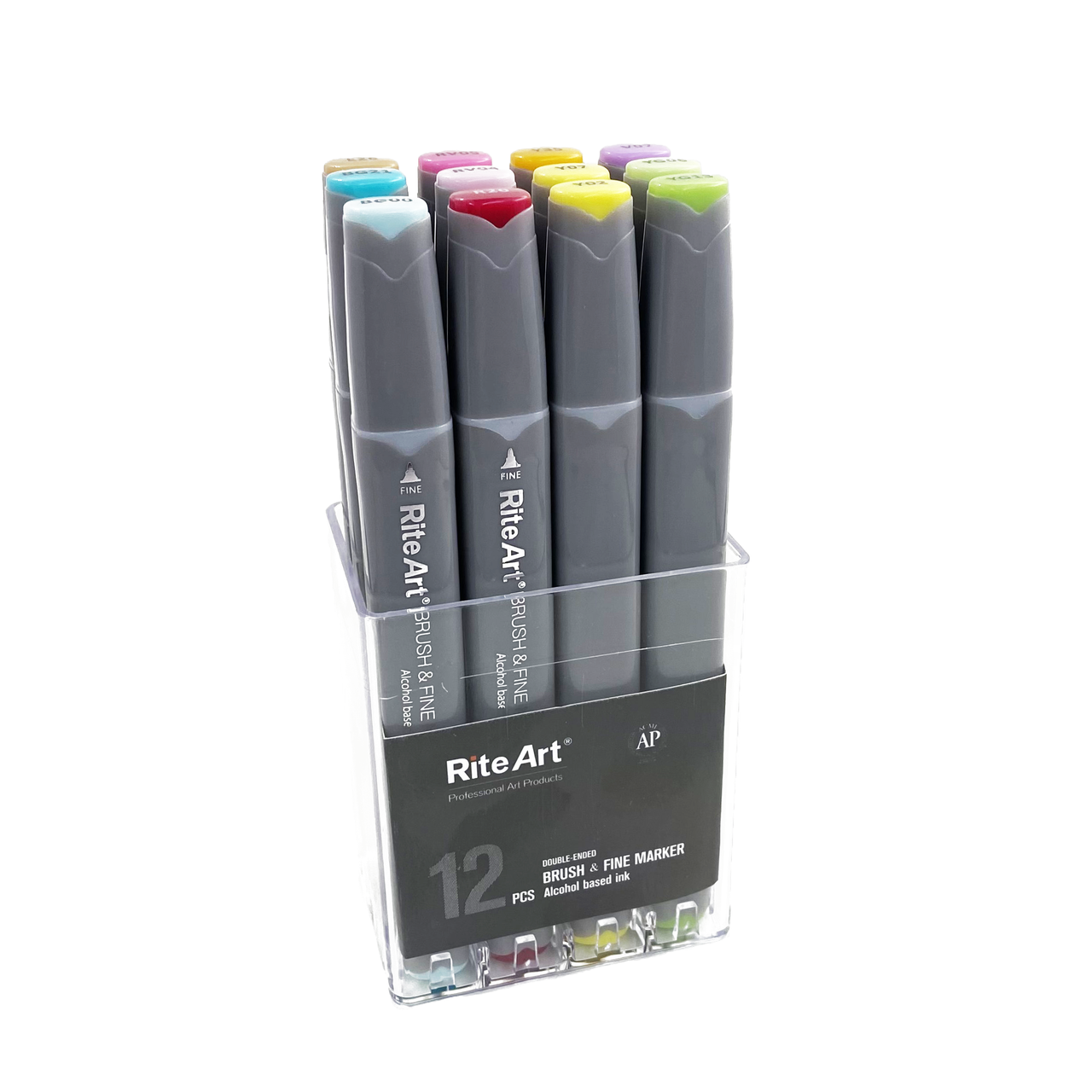 Rite Art Alcohol Marker Set, Pastel Colors (12pc) - Krazy Kreations