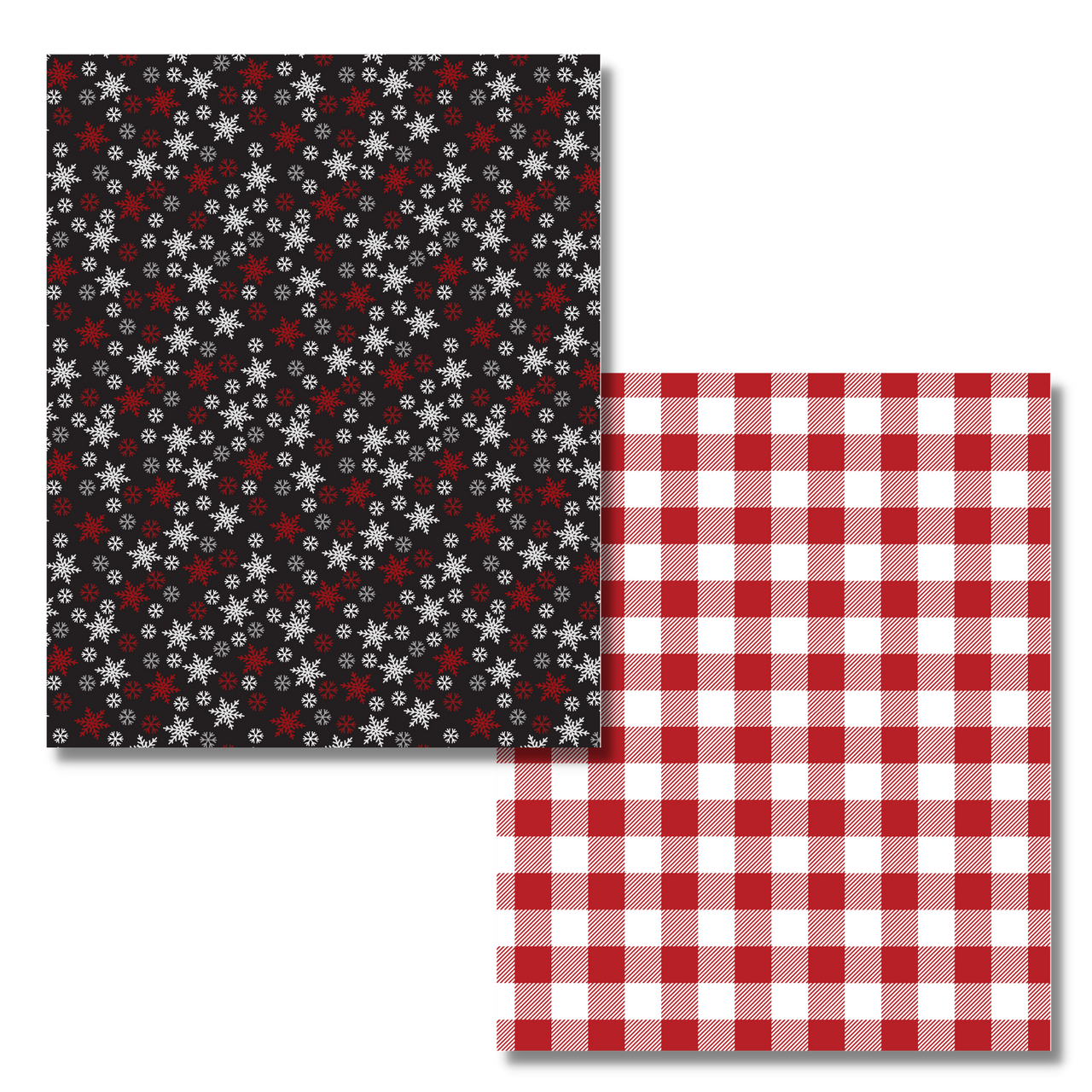 Christmas Plaid Cardstock Paper Pack - 12 x 12