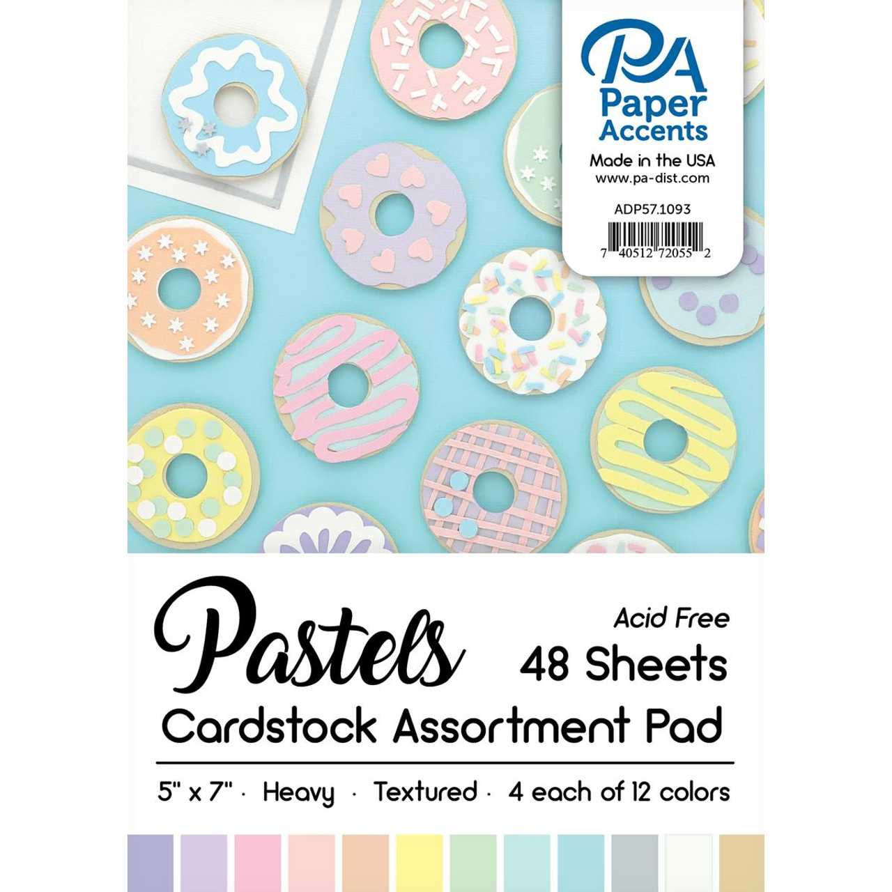 Pastels Cardstock Assortment Pad, 5x7, 48pc - Krazy Kreations