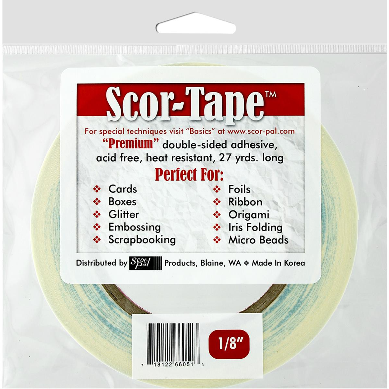 Krazy Double Sided Tape for Crafts & Scrapbooking, Easy-to-Peel Squares,  One Inch Pre-Cut Thin Tape (48 Count) - Yahoo Shopping