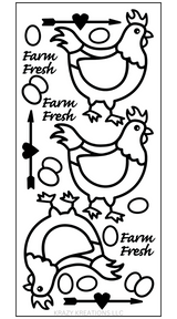 Farm Fresh Outline Sticker