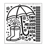 Rainy Days Mini Outline Sticker