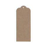 Small Chipboard Tags, Scallop, 3pc