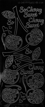 So Cherry Sweet Outline Sticker