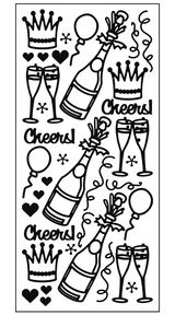 Cheers Outline Sticker