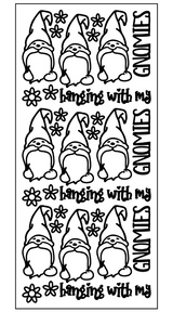 Gnomie Friends Outline Sticker