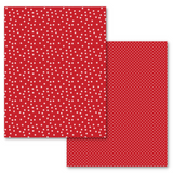 BULK Stars & Stripes Paper - Stars & Dots on Red, 8.5x11, 12pc
