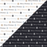 BULK Snowy Christmas Paper - Merry Christmas Words, 8.5x11