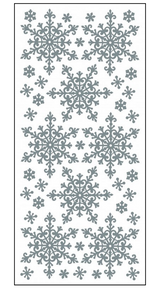 Classic Large Snowflakes Sticker, White