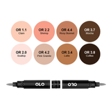 OLO Special Blend Alcohol Markers Set - 8 Colors 4pc