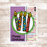 Birthday Candles Card Kit