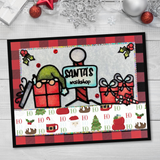 Santa Workshop Outline Sticker
