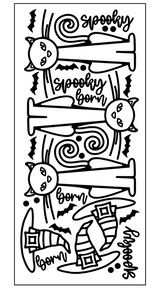 Born Spooky Outline Sticker