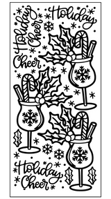 Holiday Cheer Outline Sticker