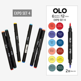 OLO 6pc Alcohol Marker Set, EXPO 4