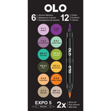 OLO 6pc Alcohol Marker Set, EXPO 5