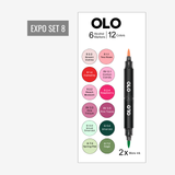 OLO 6pc Alcohol Marker Set, EXPO 8