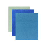 Sea Green, Royal Blue, Teal Glitter Paper
