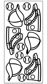 Baseball Outline Sticker