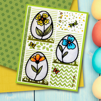 Egg Flower Outline Sticker Egg Flower Outline Sticker