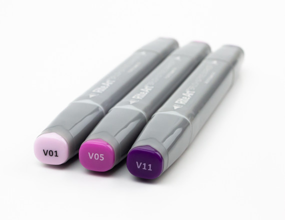 Rite Art Alcohol Marker Set, Violets (3pc)