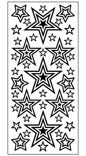 Stars Outline Sticker