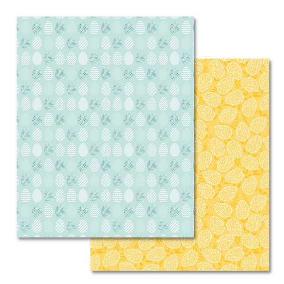 BULK Hello Spring Paper - Blue Eggs & Yellow Eggs, 8.5x11