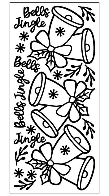 Jingle Bells Outline Sticker