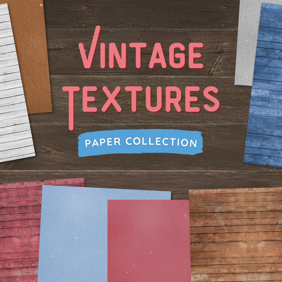 Vintage Textures Paper Collection, 8.5x11, 12pc