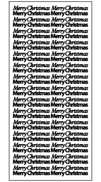 Merry Christmas Small Sentiment Sticker