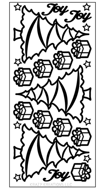 Merry Trees Outline Sticker