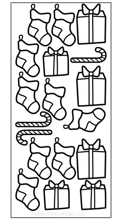 Holiday Time Outline Sticker