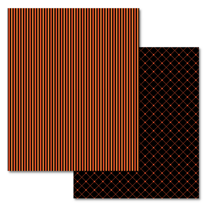 BULK Bootiful Paper -  Diagonal & Dots / Stripes  , 8.5x11