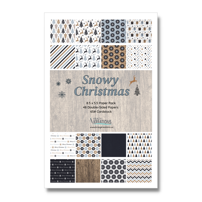 Snowy Christmas Paper Pad, 5.5 x 8.5, 48pc