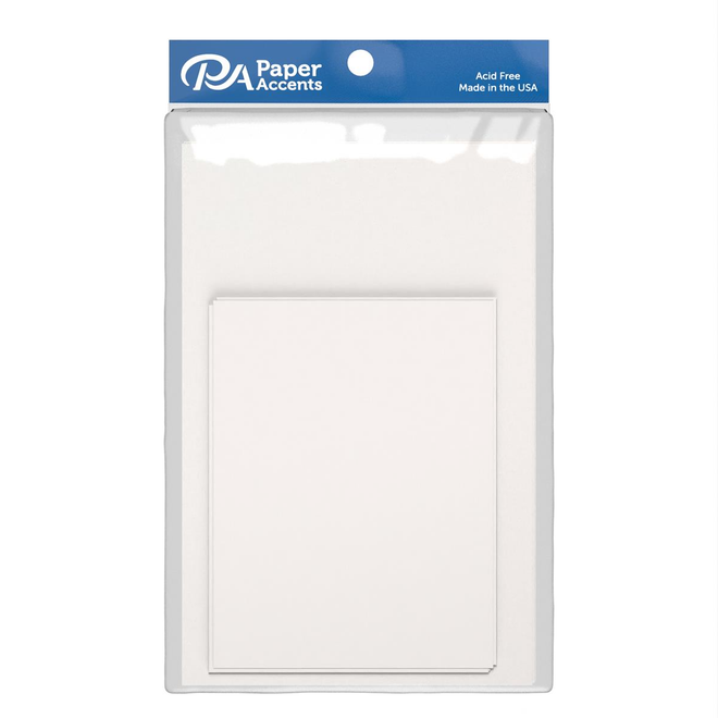 A2 Cards & Envelopes, White, 10pc