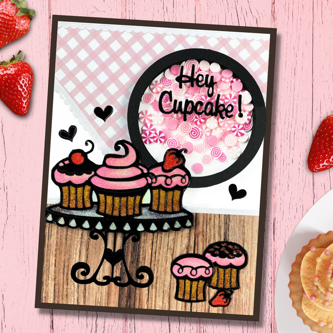 Cupcake Shaker Card Kit
