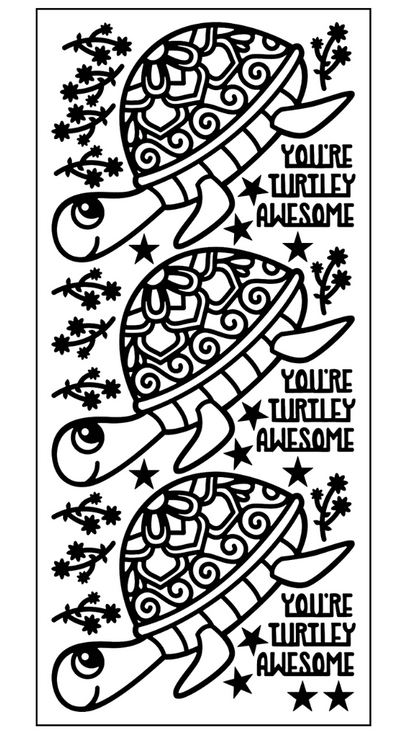Turtle Outline Sticker