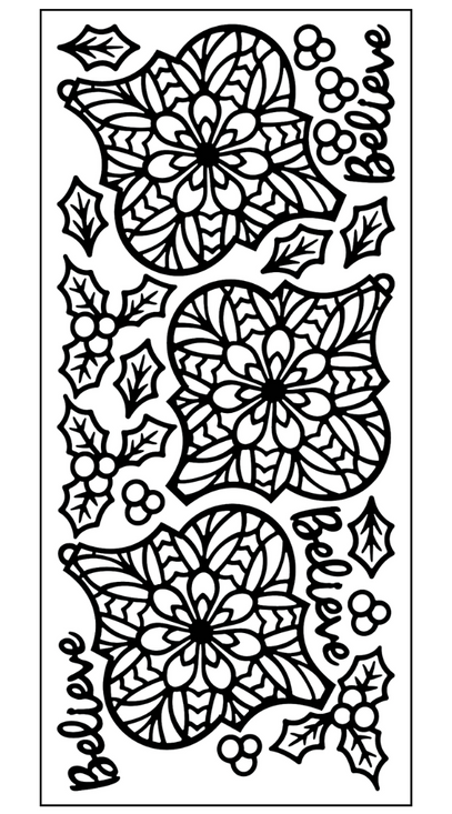 Mandala Ornament Outline Sticker