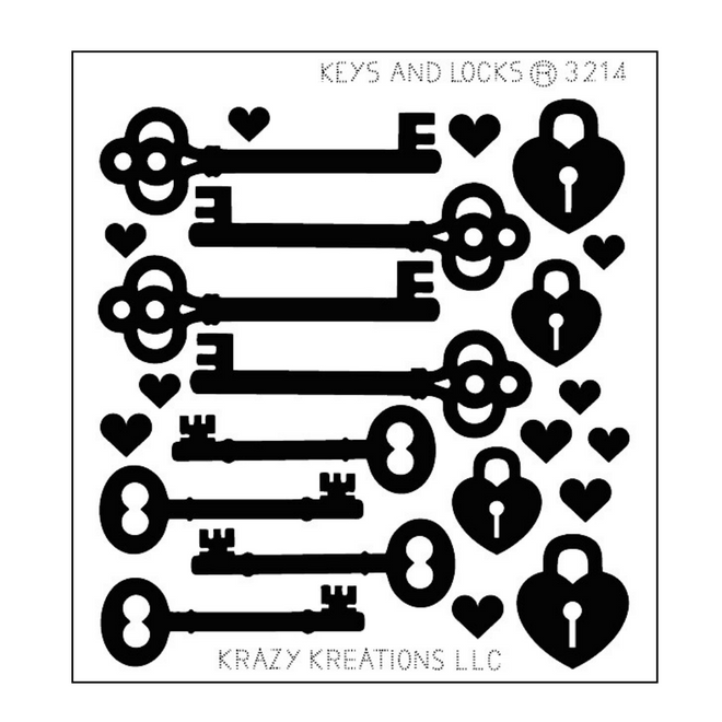 Keys & Lock Mini Sticker