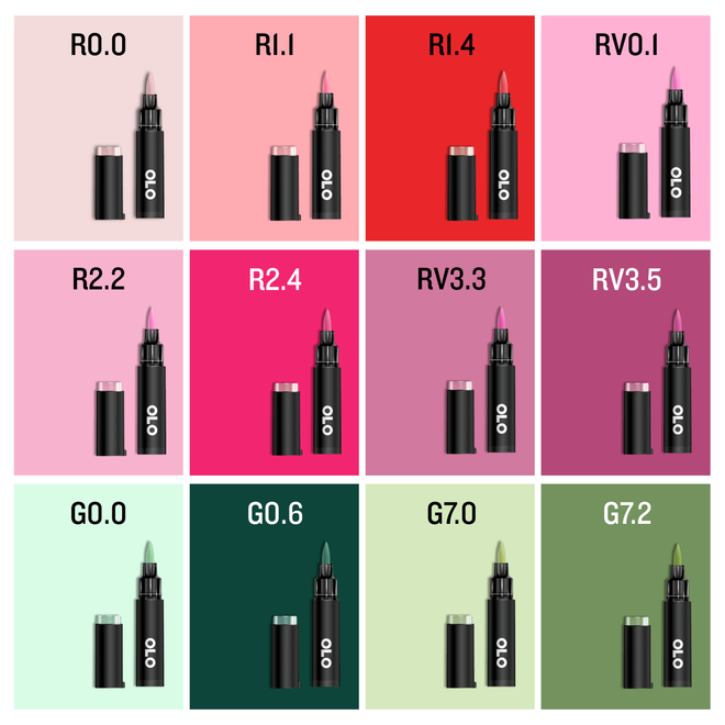 OLO 6pc Alcohol Marker Set, EXPO 8