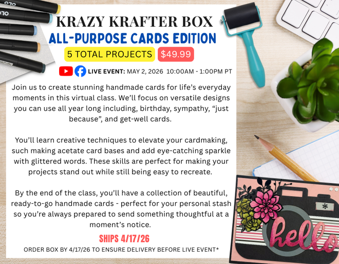 Krazy Krafter Box: All-Purpose Cards