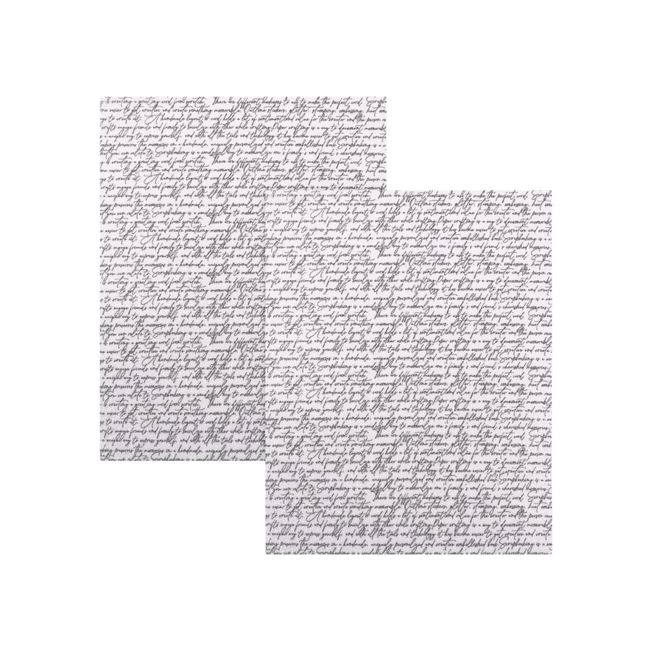 Script Glitter Paper