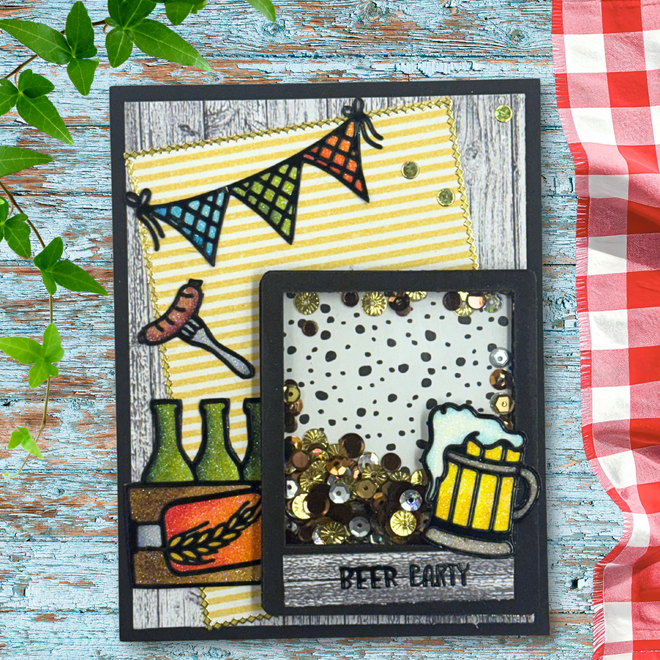 Beer Party Shaker Card Kit