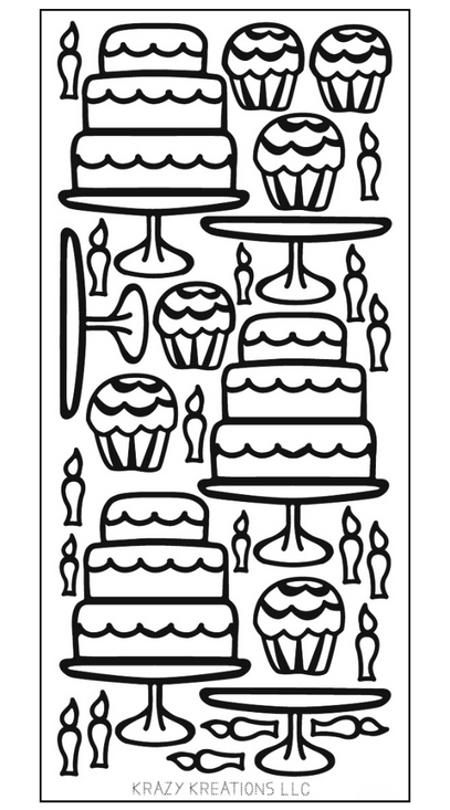 Celebration cake icon, outline style - stock vector 3462583 | Crushpixel